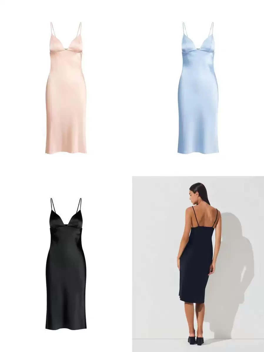 Silk Midi Dress